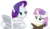 Size: 1537x895 | Tagged: safe, edit, rarity, sweetie belle, pony, unicorn, g4, book, eyeshadow, female, filly, foal, hoof hold, implied facehoof, makeup, mare, newspaper, rarity is not amused, reaction image, reading, simple background, sisters, sweetie belle is not amused, transparent background, unamused, vector