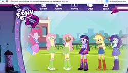 Size: 859x490 | Tagged: safe, applejack, fluttershy, pinkie pie, rarity, twilight sparkle, .mov, shed.mov, equestria girls, g4, my little pony equestria girls, balloon, become an equestria girl, boots, bracelet, female, fluttershed, high heel boots, jewelry, jumping, no face, self ponidox, soccer field
