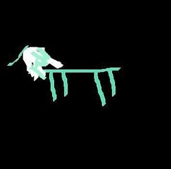 Size: 354x350 | Tagged: safe, lyra heartstrings, pony, g4, 1000 hours in ms paint, black background, female, ms paint, quality, simple background, solo, stylistic suck