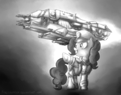 Size: 900x701 | Tagged: safe, artist:fongsaunder, pinkie pie, g4, crossover, female, sins of a solar empire, solo, spaceship