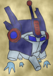 Size: 270x383 | Tagged: safe, artist:reifutd, fallout equestria, fallout equestria: arcane division, arcane division, convoy, fallout, optimus, optimus prime, spritebot, transformers