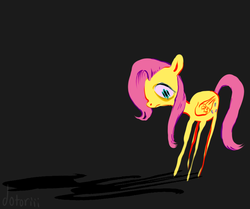 Size: 897x750 | Tagged: safe, artist:dotoriii, fluttershy, g4, female, shadow, solo, wingding eyes