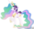 Size: 9540x8170 | Tagged: safe, artist:90sigma, princess celestia, twilight sparkle, alicorn, pony, unicorn, g4, absurd resolution, adorable face, cute, duo, duo female, female, filly, filly twilight sparkle, hug, mare, momlestia, motherly, ponies riding ponies, riding, simple background, transparent background, twilight riding celestia, unicorn twilight, vector, younger