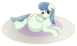 Size: 15000x9000 | Tagged: safe, artist:xniclord789x, spring skies, pegasus, pony, g4, absurd resolution, background pony, bedroom eyes, cloud, cloudy, cutie mark, female, floppy ears, folded wings, lidded eyes, looking at you, mare, pregnant, pregnant skies, rug, simple background, solo, sun, transparent background, wings