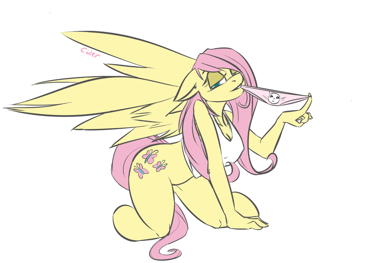 <b>fluttershy</b>, anthro, unguligrade anthro, g4, bottomless, breasts, bunny prin...