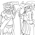 Size: 3000x3000 | Tagged: safe, artist:wouhlven, rainbow dash, rarity, anthro, g4, black mage, clothes, crossover, final fantasy, grayscale, monochrome, white mage