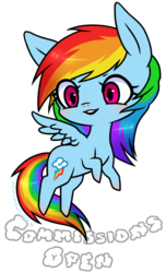 Size: 434x714 | Tagged: safe, artist:ponymonster, rainbow dash, g4, female, flying, simple background, solo, transparent background