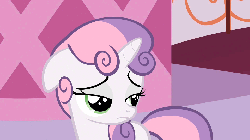 Size: 960x540 | Tagged: safe, screencap, sweetie belle, pony, g4, sisterhooves social, animated, cute, diasweetes, female, floppy ears, sad, solo