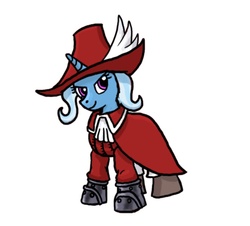 Size: 1000x903 | Tagged: artist needed, source needed, safe, trixie, pony, unicorn, g4, crossover, female, final fantasy, mare, parody, red mage, solo