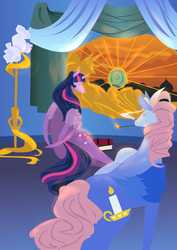 Size: 1024x1448 | Tagged: safe, artist:kouenli, so soft twilight, twilight sparkle, alicorn, pegasus, pony, g1, g4, female, mare, twilight sparkle (alicorn)