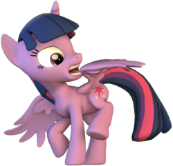 Size: 1081x1041 | Tagged: safe, artist:drdicksamazingstick, twilight sparkle, alicorn, pony, g4, 3d, female, nose wrinkle, preening, solo, source filmmaker, twilight sparkle (alicorn)