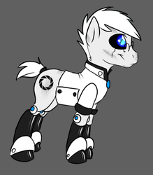 Size: 415x473 | Tagged: safe, artist:nessia, pony, ponified, portal (valve), portal 2, solo, wheatley