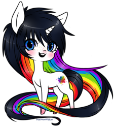 Size: 992x1094 | Tagged: safe, artist:ponymonster, oc, oc only, oc:colour splash, pony, unicorn, simple background, solo, transparent background