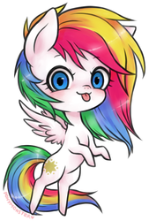 Size: 619x913 | Tagged: safe, artist:ponymonster, starshine, g1, g4, chibi, female, g1 to g4, generation leap, simple background, solo