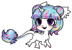 Size: 894x626 | Tagged: safe, artist:ponymonster, oc, oc only, oc:lorelei, classical unicorn, pony, unicorn, horn, leonine tail, simple background, solo, transparent background