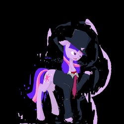 Size: 894x894 | Tagged: safe, artist:ieatedmeself, twilight sparkle, g4, crossdressing, hat, solo