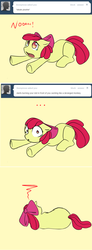 Size: 640x1738 | Tagged: safe, artist:nessia, apple bloom, g4, ask, female, sad, solo, this apple bloom, tumblr
