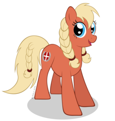 Size: 3095x3269 | Tagged: safe, artist:littlehybridshila, oc, oc only, oc:valkyria, earth pony, pony, danish, mascot, simple background, solo, transparent background