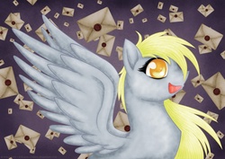 Size: 1200x848 | Tagged: safe, artist:littlehybridshila, derpy hooves, pegasus, pony, g4, female, mare, solo