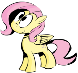 Size: 850x800 | Tagged: safe, artist:benja, fluttershy, ask ask-the-ponies, g4, female, solo
