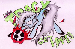 Size: 2771x1821 | Tagged: safe, artist:inky-draws, oc, oc only, oc:tracy cage, /mlp/, 4chan, 4chan cup, football, solo