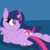 Size: 500x500 | Tagged: safe, artist:engine-no9, twilight sparkle, alicorn, pony, g4, butt, female, mare, plot, solo, twilight sparkle (alicorn)