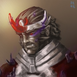 Size: 1000x1000 | Tagged: safe, artist:mrs1989, king sombra, human, g4, crying, humanized, male, solo