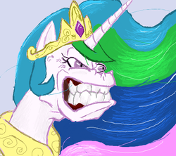 Size: 528x468 | Tagged: artist needed, safe, princess celestia, g4, angry, faic, female, meme, rage face, reaction image, solo