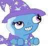 Size: 100x92 | Tagged: artist needed, safe, trixie, g4, cape, clothes, female, fsjal, hat, mare, picture for breezies, reaction image, simple background, solo, trixie's cape, trixie's hat, white background