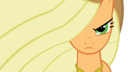Size: 1191x670 | Tagged: safe, artist:buttsurgeon, applejack, g4, female, serious face, solo
