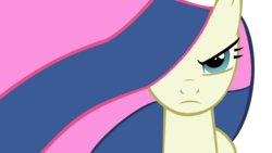 Size: 1191x670 | Tagged: safe, artist:buttsurgeon, bon bon, sweetie drops, g4, bon bon is not amused, female, serious face, solo