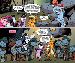 Size: 1040x866 | Tagged: safe, idw, official comic, applejack, pinkie pie, rainbow dash, rarity, twilight sparkle, g4, the return of queen chrysalis, spoiler:comic