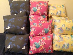 Size: 1280x960 | Tagged: safe, artist:thepurplepumpkin, princess cadance, princess celestia, princess luna, g4, craft, pillow