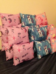 Size: 960x1280 | Tagged: safe, artist:thepurplepumpkin, pinkie pie, rarity, twilight sparkle, g4, craft, pillow