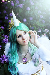 Size: 600x900 | Tagged: safe, artist:verelaitale, princess celestia, human, g4, cosplay, irl, irl human, photo, solo