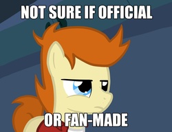 Size: 1280x985 | Tagged: safe, artist:otterlore, pony, futurama, image macro, male, meme, philip j. fry, ponified, solo