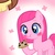 Size: 500x500 | Tagged: safe, artist:apzzang, pinkie pie, oc, g4, ask-grow-pinkie, pinkamena diane pie