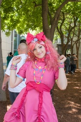 Size: 720x1080 | Tagged: safe, artist:alcblueyes, pinkie pie, human, g4, cosplay, fanimecon, irl, irl human, photo, solo