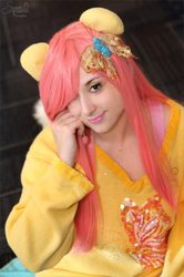 Size: 500x752 | Tagged: safe, artist:pockyprincessdarcy, fluttershy, human, g4, cosplay, irl, irl human, photo, solo