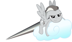 Size: 1133x671 | Tagged: safe, artist:kopachris, rainbow dash, g4, cloud, discorded, female, simple background, solo, svg, transparent background, vector