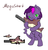 Size: 430x450 | Tagged: safe, artist:fantasyglow, oc, oc only, oc:mayday mayday, original species, shark pony, bipedal, gun, megashark, solo, terraria