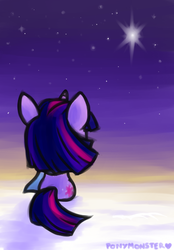 Size: 349x502 | Tagged: safe, artist:ponymonster, twilight sparkle, g4, female, solo, stars