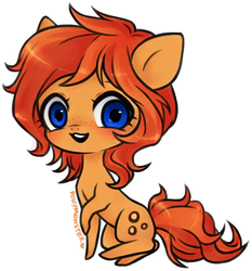 Size: 712x764 | Tagged: safe, artist:ponymonster, oc, oc only, oc:peanut bucker, earth pony, pony, simple background, solo