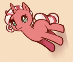 Size: 662x566 | Tagged: safe, artist:decemberdoe, oc, oc only, oc:peppermint swirl, pony, unicorn, solo