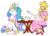 Size: 800x577 | Tagged: artist needed, safe, princess celestia, alicorn, human, pony, g4, crossover, cup, female, mare, nintendo, princess peach, simple background, sitting, super mario, table, talking, tea, tea party, teacup, teapot, transparent background