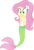 Size: 1280x1879 | Tagged: safe, artist:liggliluff, fluttershy, mermaid, equestria girls, g4, female, gasp, mermaidized, mershy, simple background, solo, transparent background, vector