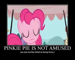 Size: 750x600 | Tagged: safe, edit, edited screencap, screencap, pinkie pie, g4, demotivational poster, fail, female, meme, motivational poster, solo