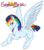 Size: 842x948 | Tagged: safe, artist:toastiepony, oc, oc only, oc:sunrise brisk, flying, offspring, parent:rainbow dash, parent:soarin', parents:soarindash, solo