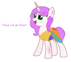 Size: 1412x1234 | Tagged: safe, oc, oc only, pony, unicorn, dw text, fringe pony, outfit, pulse, simple gallifreyan text, solo