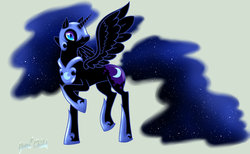 Size: 1280x790 | Tagged: safe, artist:yami-child, nightmare moon, g4, female, solo